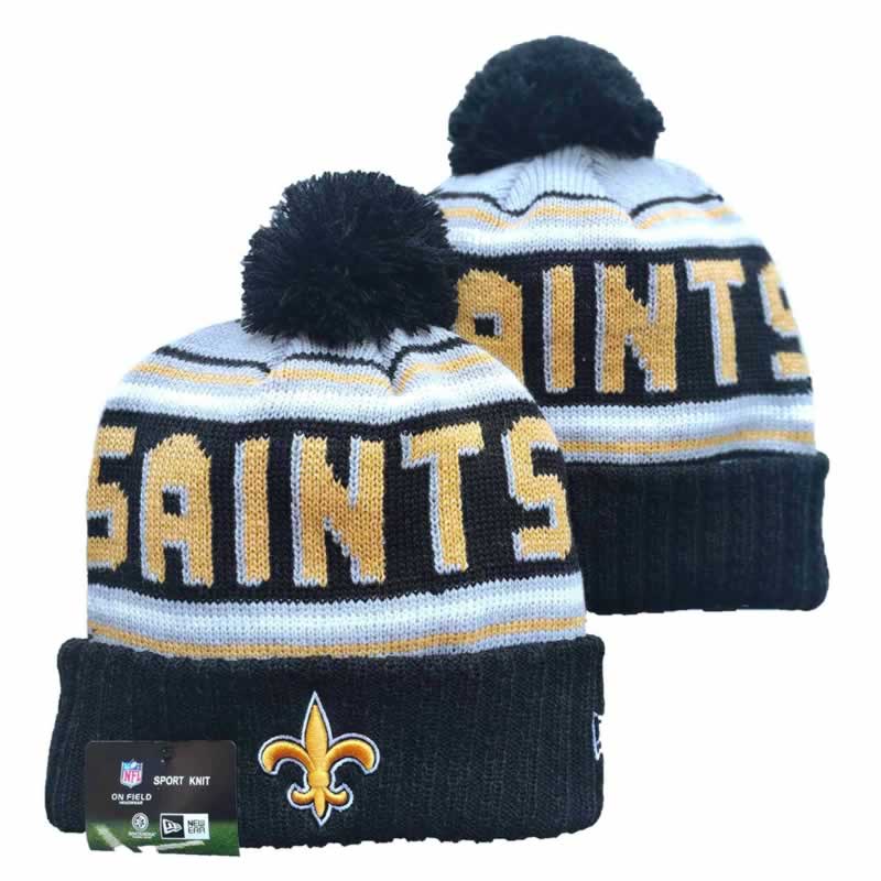 Saints Team Logo Black Pom Cuffed Knit Hat YD,We sell and wholesale Saints Team Logo Black Pom Cuffed Knit Hat YD on line form chian!
